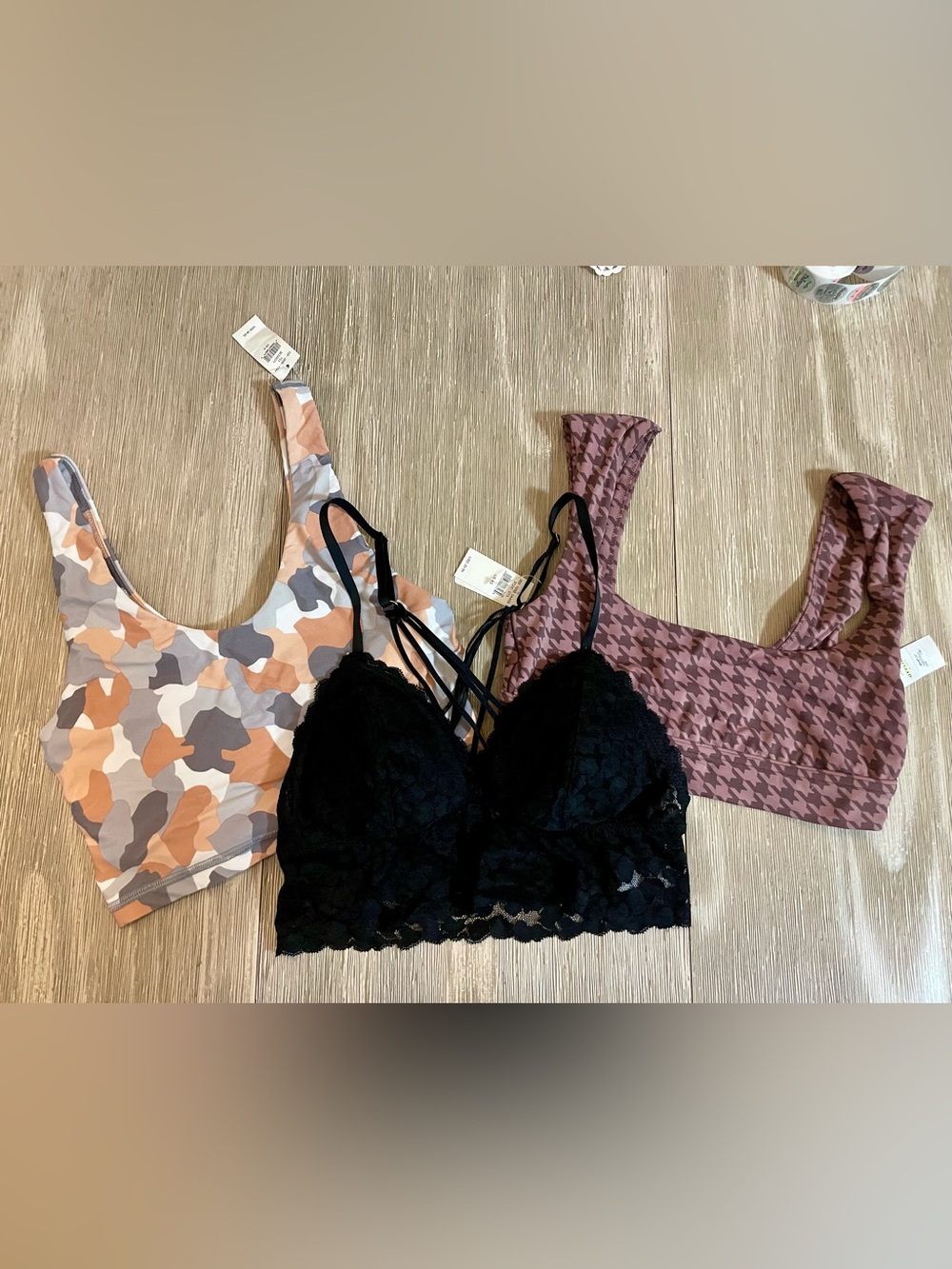 3 tops by Aerie. Sports tops and a bralette